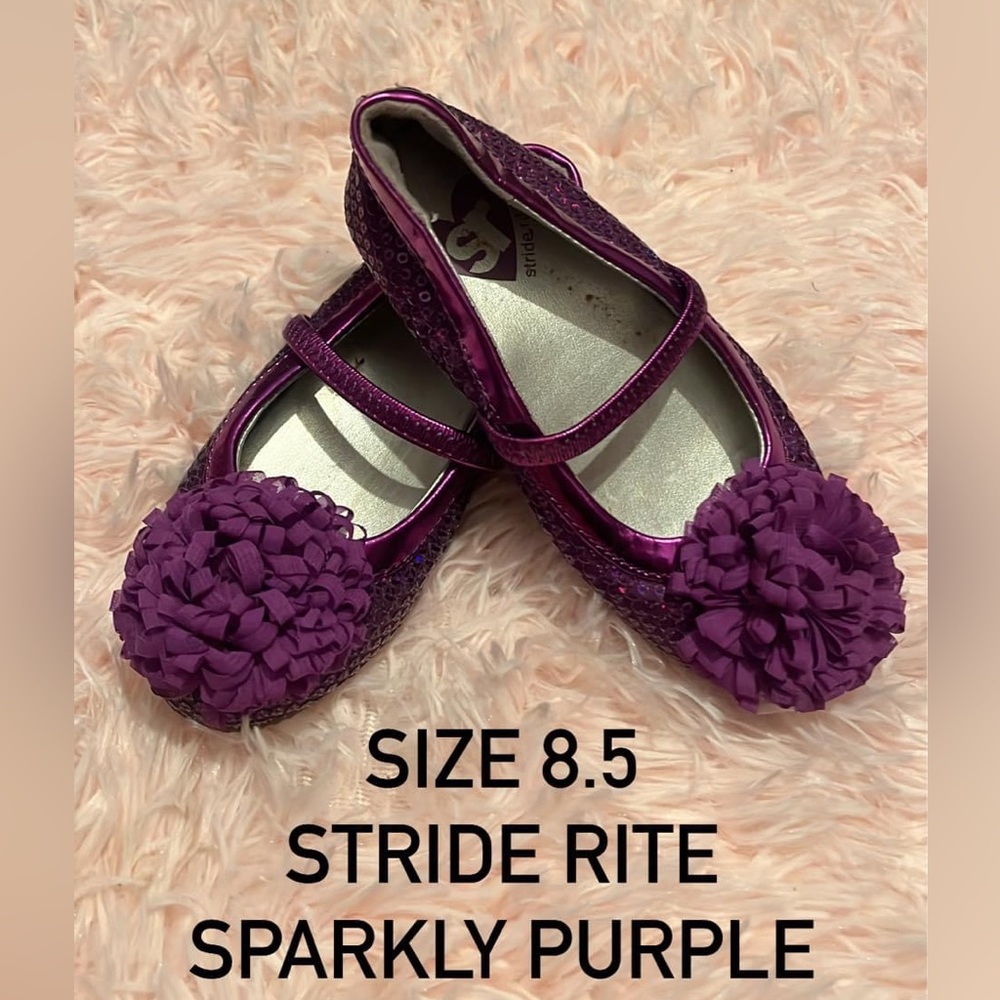 Size 8.5 sparkly purple Stride Rite shoes